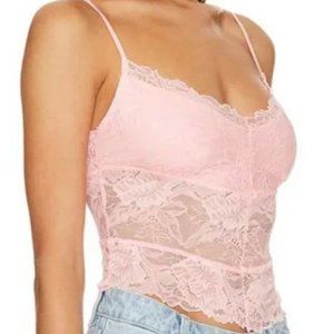 ONLY Free People Heart Eyes intimate Camisole in Petal Pusher SMALL Brand NEW